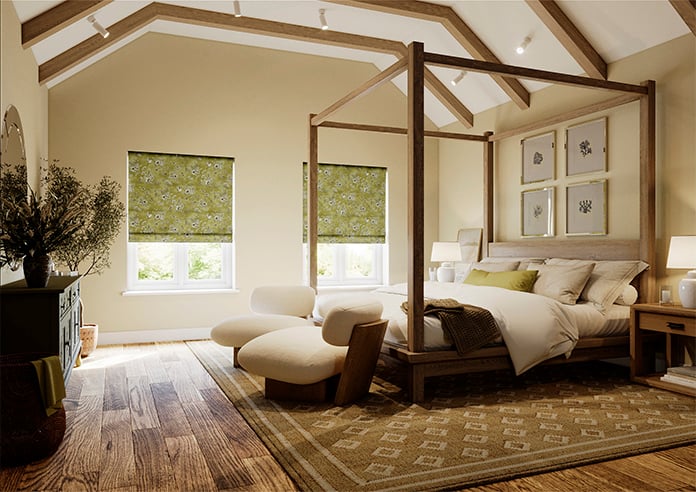 Finch Toile, Willow - Roman Blind - Image 7